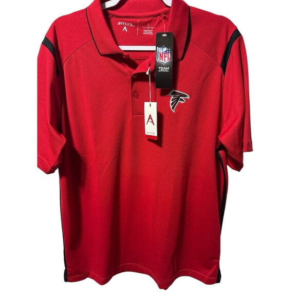 Atlanta Falcons NFL Antigua Adult Sz. L  Polo Shirt NFL Licensed NWT - Picture 1 of 11